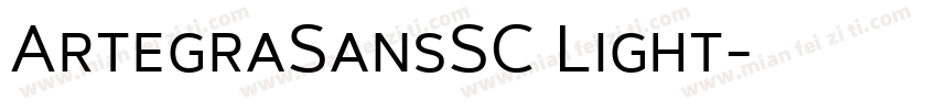 ArtegraSansSC Light字体转换
